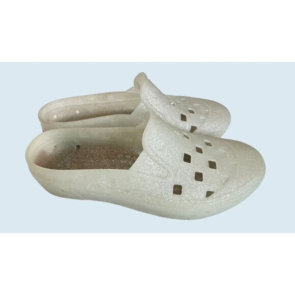 VANS Slip On Mule TRK Glitter Gray Sandal Waterproof Size 8.5 - Picture 2 of 8